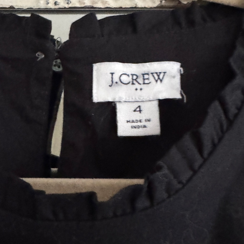 J.Crew Tiered Poplin dress - Picture 3 of 4